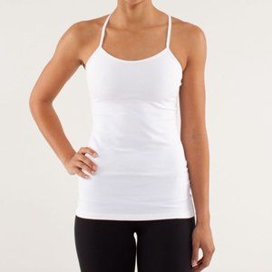 Lululemon Power Y Tank White